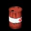 Red Metal Barrel