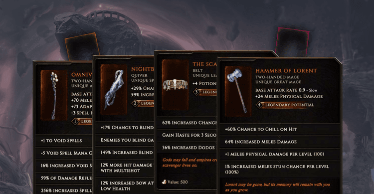 What is Legendary Potential in Last Epoch